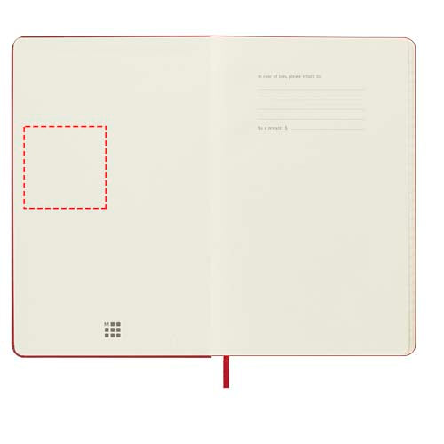 Moleskine inbunden 12-månaders veckoplanerare L