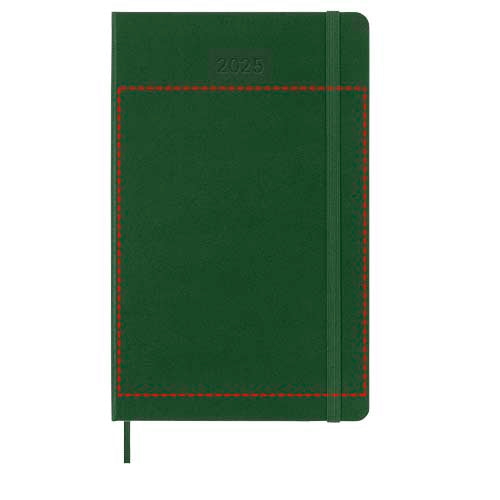 Moleskine inbunden 12-månaders veckoplanerare L