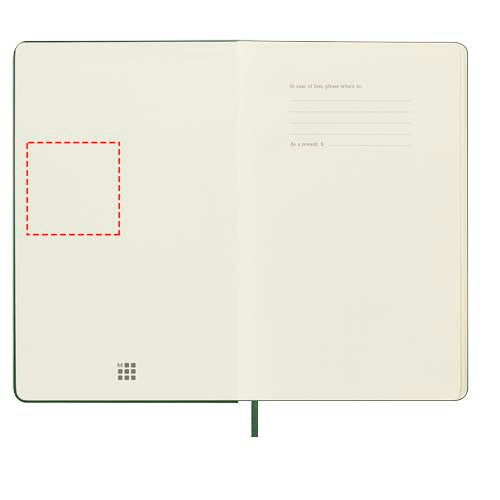 Moleskine inbunden 12-månaders veckoplanerare L