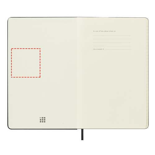 Moleskine inbunden 12-månaders veckoplanerare L
