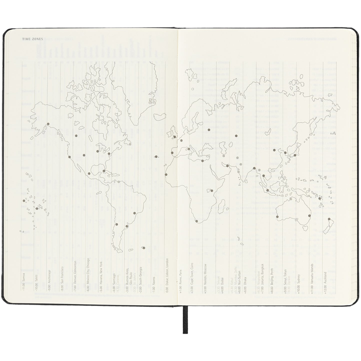 Moleskine inbunden 12-månaders veckoplanerare L