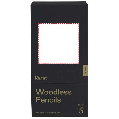 Karst® 5-pack 2B träfria grafitpennor