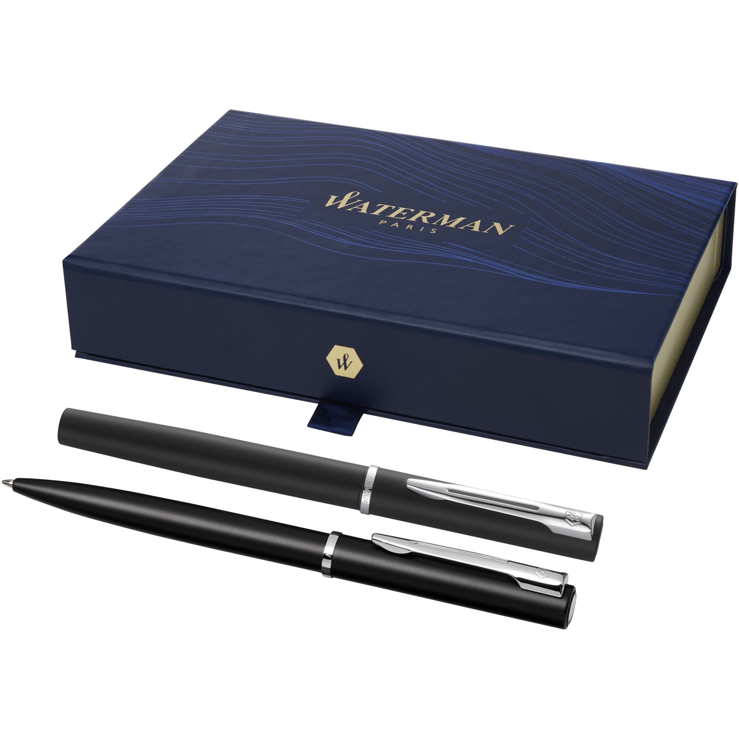 Waterman Allure set med kulpenna och kulspetspenna  (svart bläck)