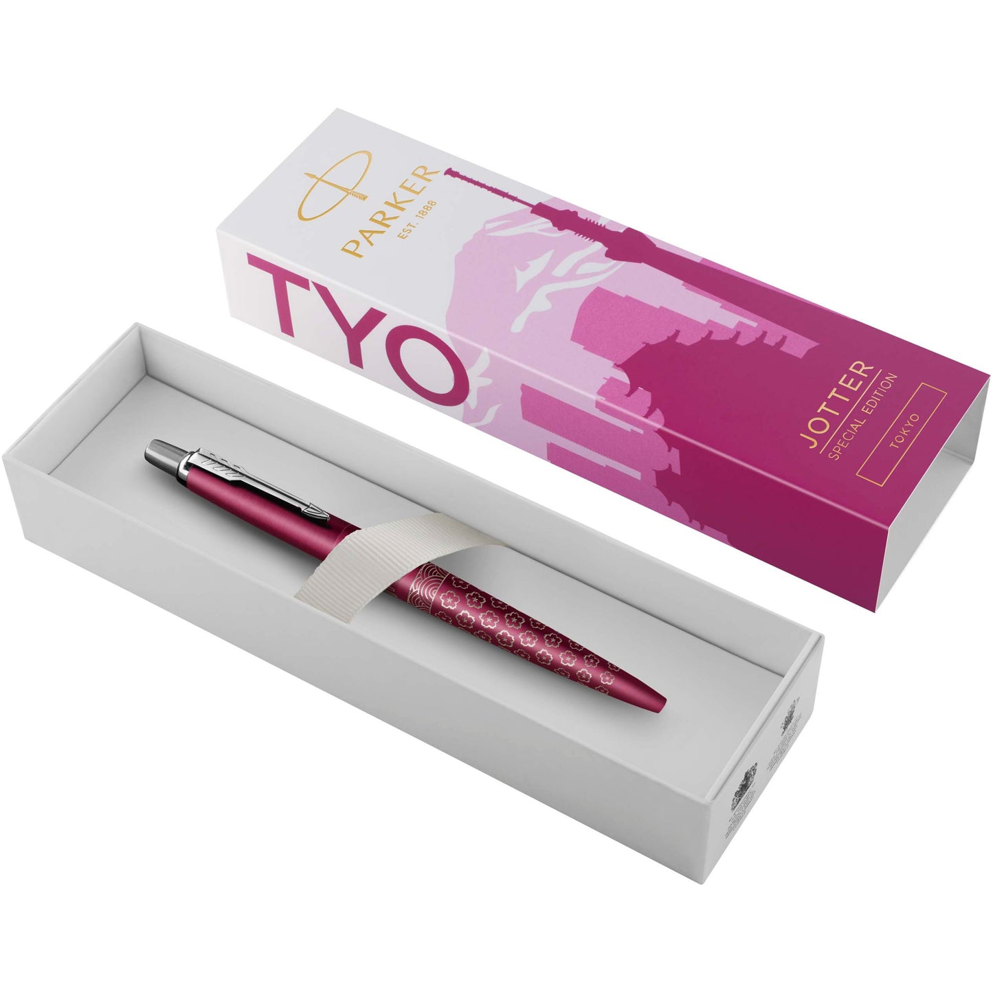 Parker Jotter SE Global Icons kulspetspenna (blått bläck)