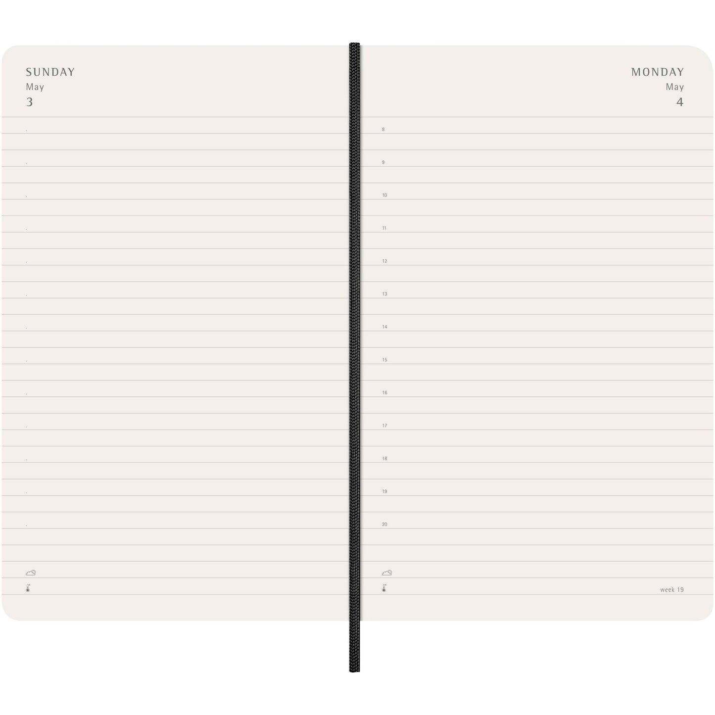 Moleskine 12-månaders daglig planering med mjukt omslag