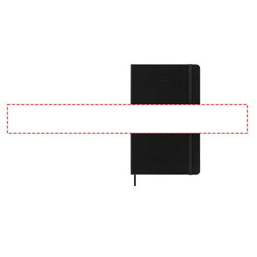 Moleskine inbunden 12-månaders L horisontell veckoplanerare