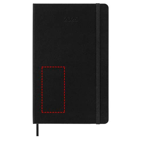 Moleskine inbunden 12-månaders L horisontell veckoplanerare