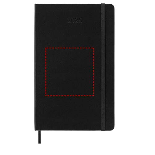 Moleskine inbunden 12-månaders L horisontell veckoplanerare