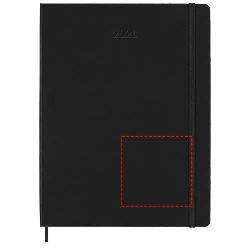 Moleskine inbunden 12-månaders veckoplanerare XL
