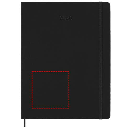 Moleskine inbunden 12-månaders veckoplanerare XL