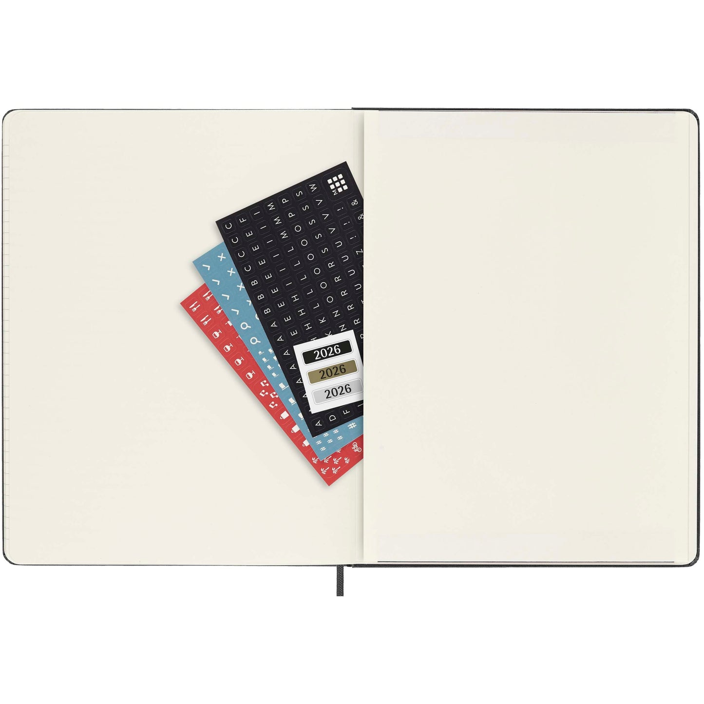 Moleskine inbunden 12-månaders veckoplanerare XL