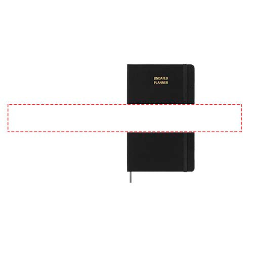 Moleskine inbunden ej daterad veckoplanerare, L