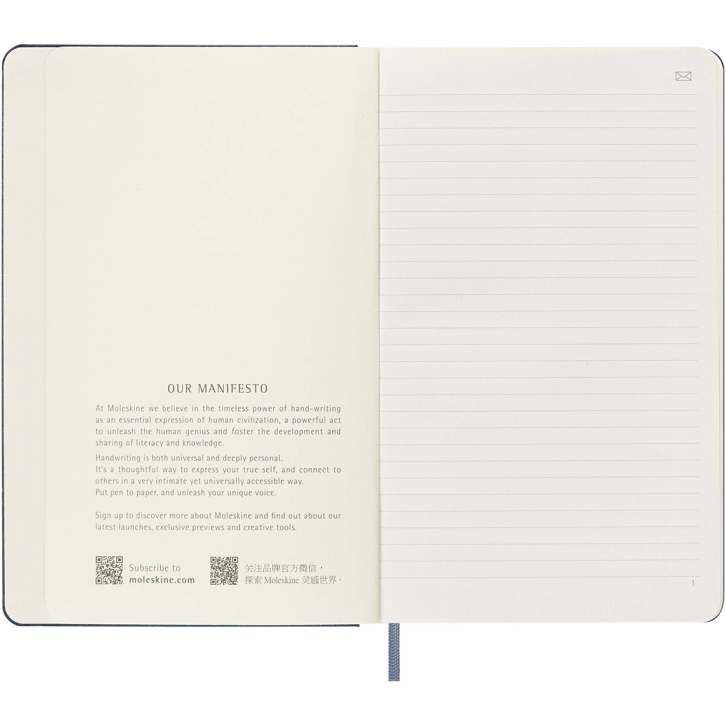 Moleskine Smart anteckningsbok L – linjerad