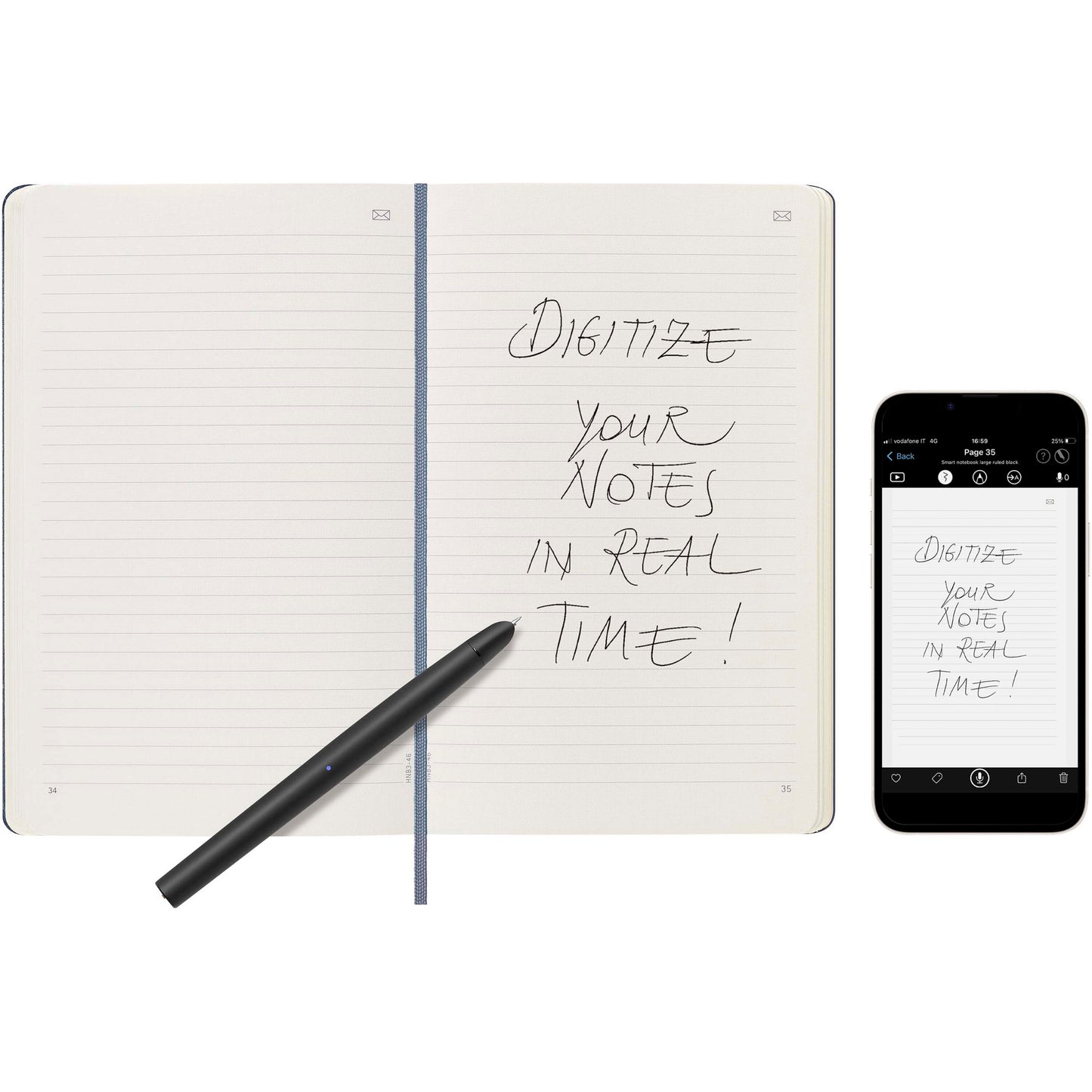 Moleskine Smart anteckningsbok L – linjerad