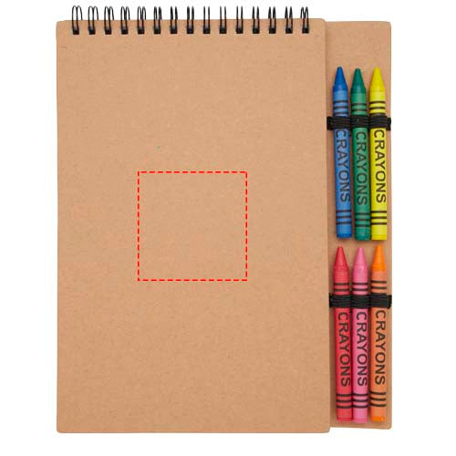 Doodle A5 anteckningsbok med mjukt spiralomslag och kritset