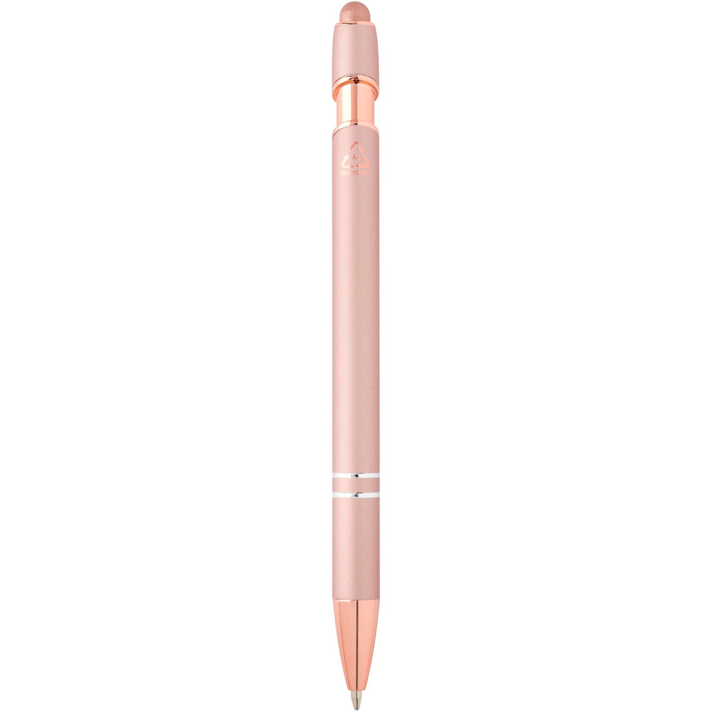 Nanna kulspetspenna med finish i roséguld (blått bläck)