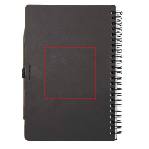 Slate A5 anteckningsbok med hårt omslag och penna med linjerade sidor av stenpapper