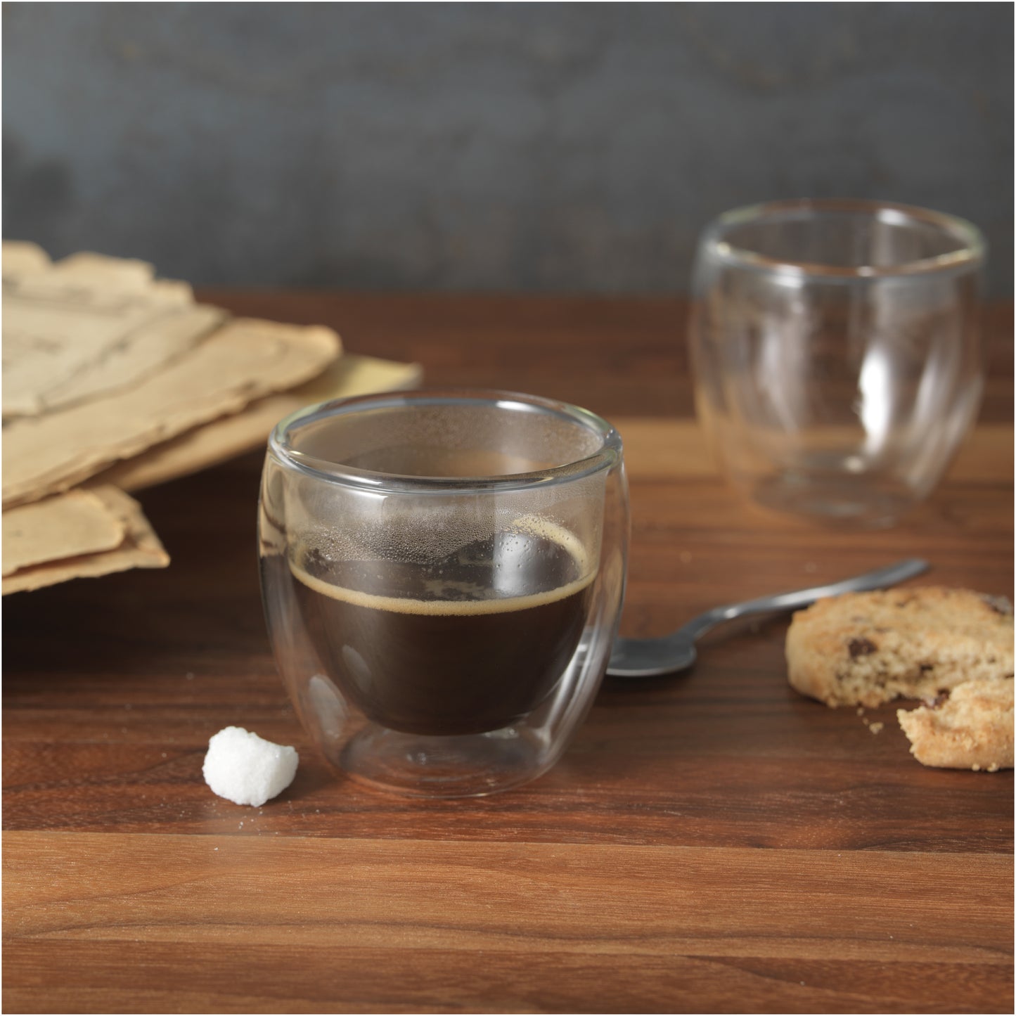 Boda 2-delars espressoset i glas