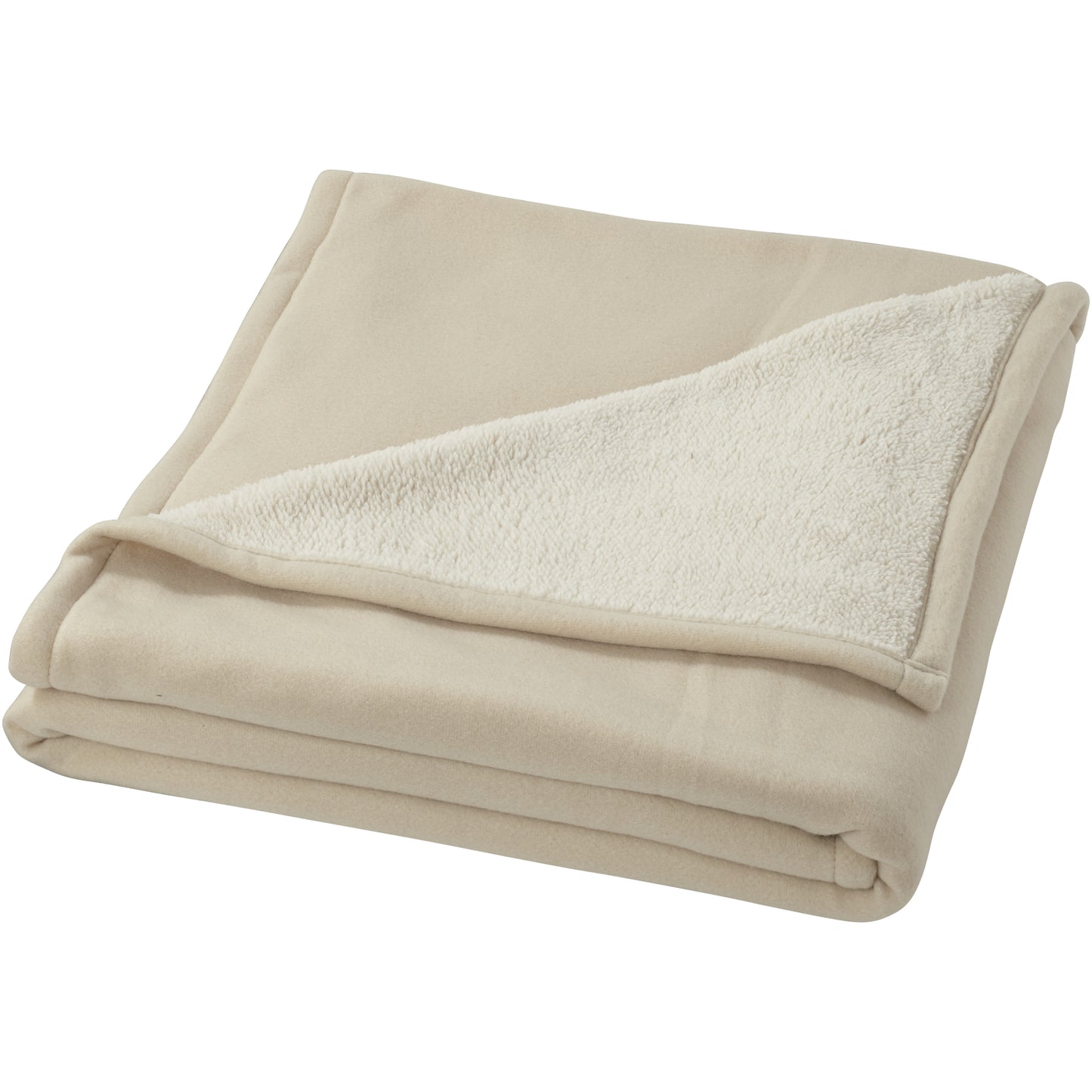 Springwood mjuk rutig filt i polarfleece och sherpafleece