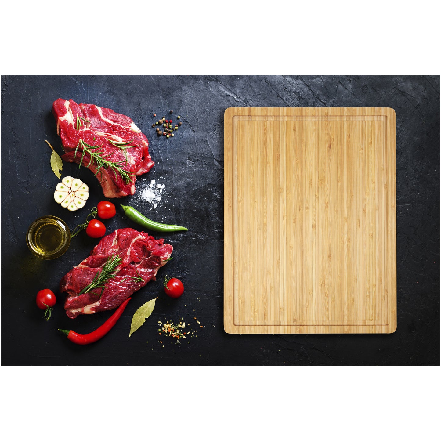 Bambuskärbräda för kött