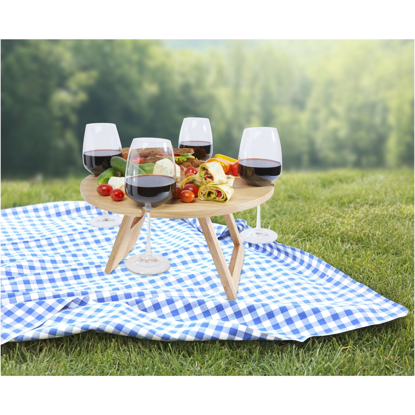 Soll vikbart picknickbord