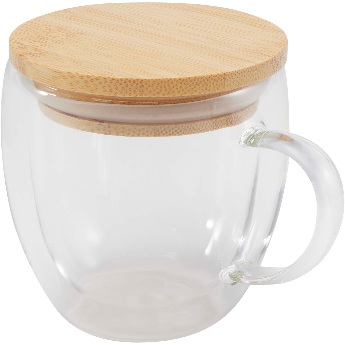 Lenora 250 ml glasmugg med bambulock