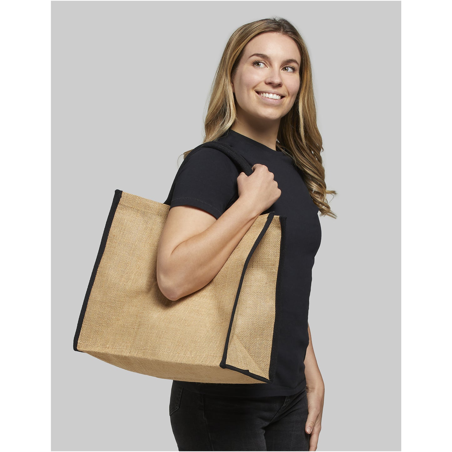 Stor jutekasse 25L