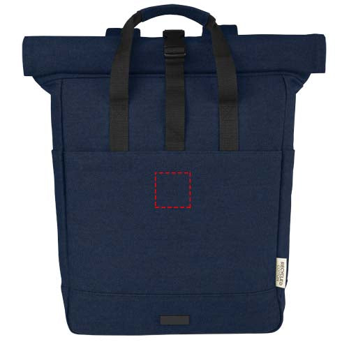 Joey 15" laptopväska med rullstängning av GRS-återvunnen canvas 15 liter