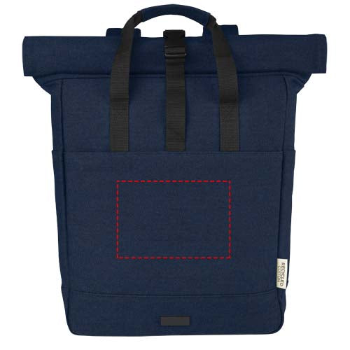 Joey 15" laptopväska med rullstängning av GRS-återvunnen canvas 15 liter