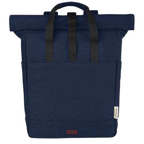 Joey 15" laptopväska med rullstängning av GRS-återvunnen canvas 15 liter
