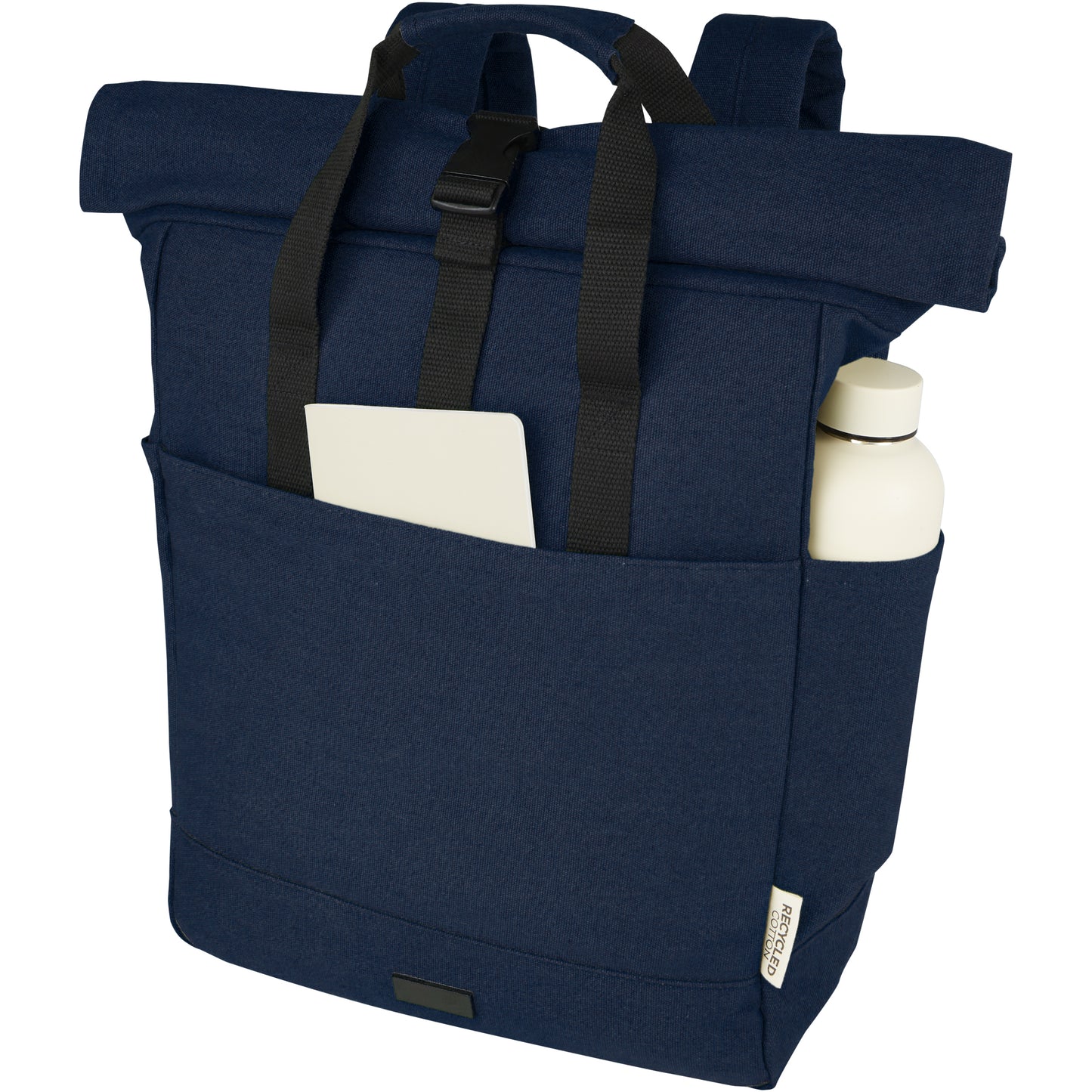 Joey 15" laptopväska med rullstängning av GRS-återvunnen canvas 15 liter