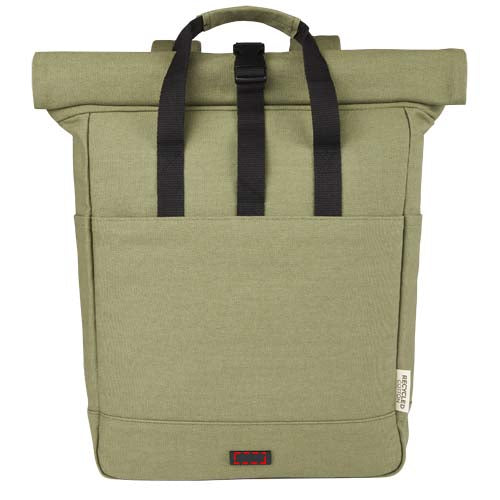 Joey 15" laptopväska med rullstängning av GRS-återvunnen canvas 15 liter