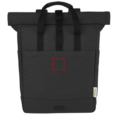 Joey 15" laptopväska med rullstängning av GRS-återvunnen canvas 15 liter