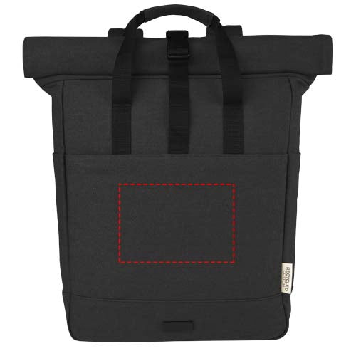 Joey 15" laptopväska med rullstängning av GRS-återvunnen canvas 15 liter