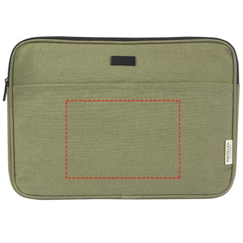 Joey 14" laptopfodral av GRS-återvunnen canvas 2 liter