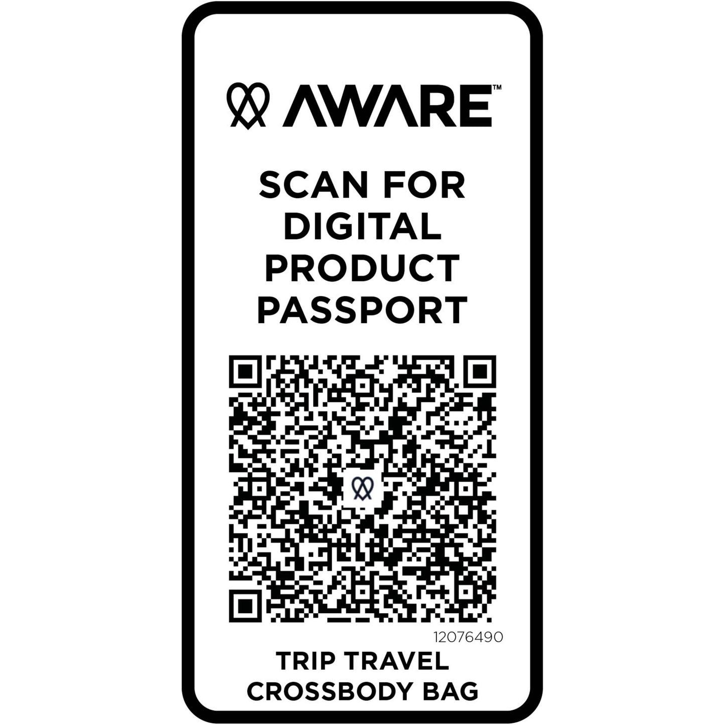 Trip Aware™ axelremsväska av återvunnet material på 1 l