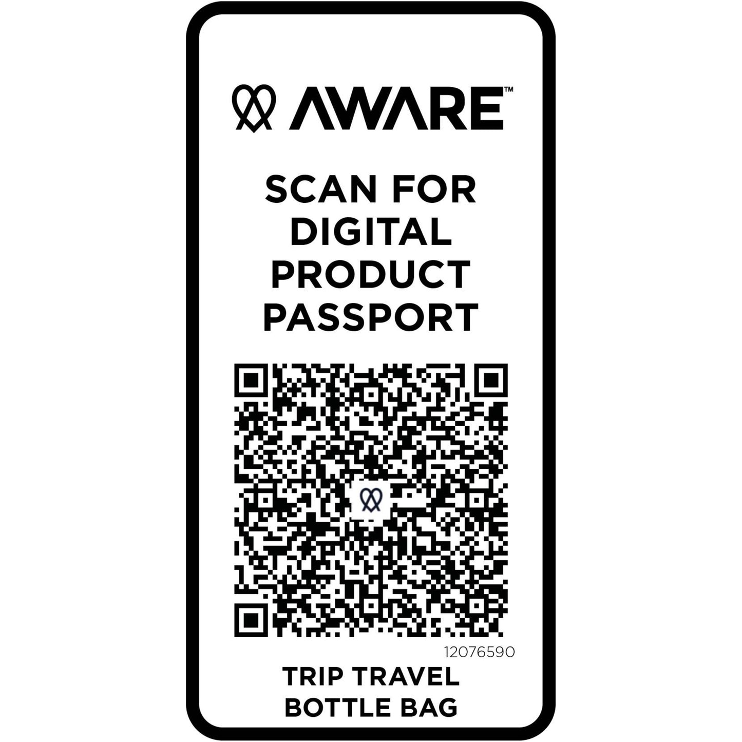 Trip Aware™ flaskväska av återvunnet material på 2 l