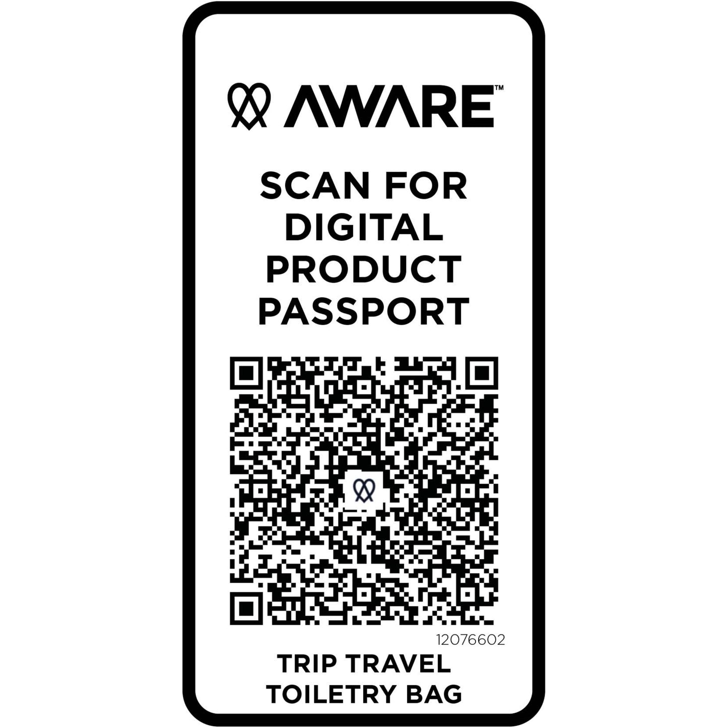 Trip Aware™ necessär av återvunnet material på 6 l