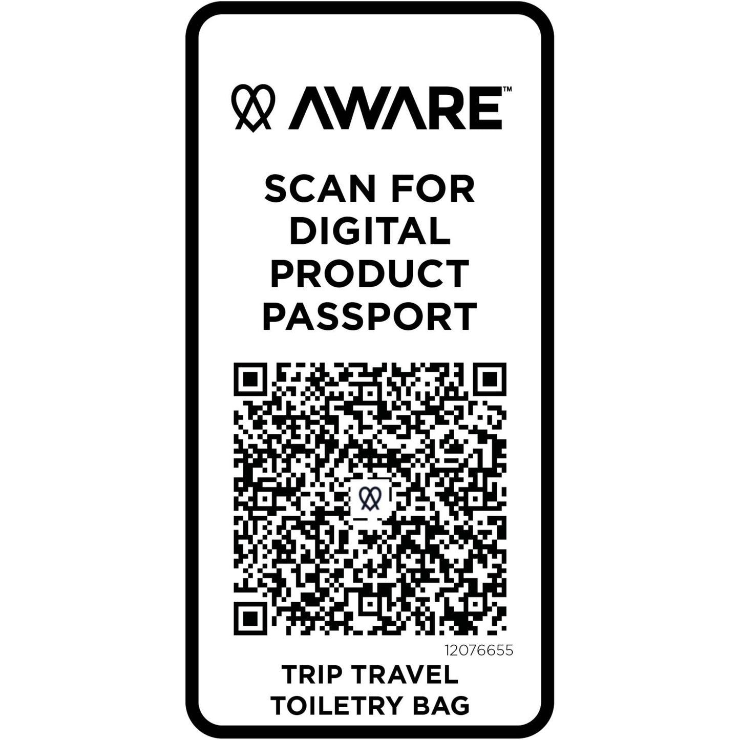 Trip Aware™ necessär av återvunnet material på 6 l