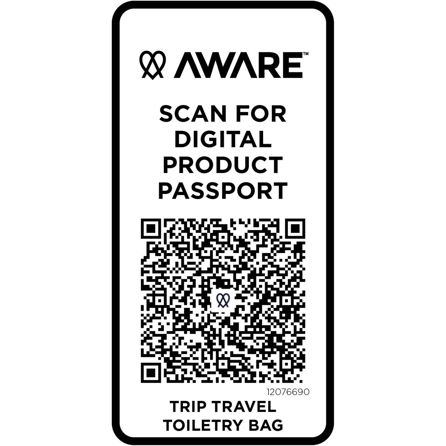 Trip Aware™ necessär av återvunnet material på 6 l