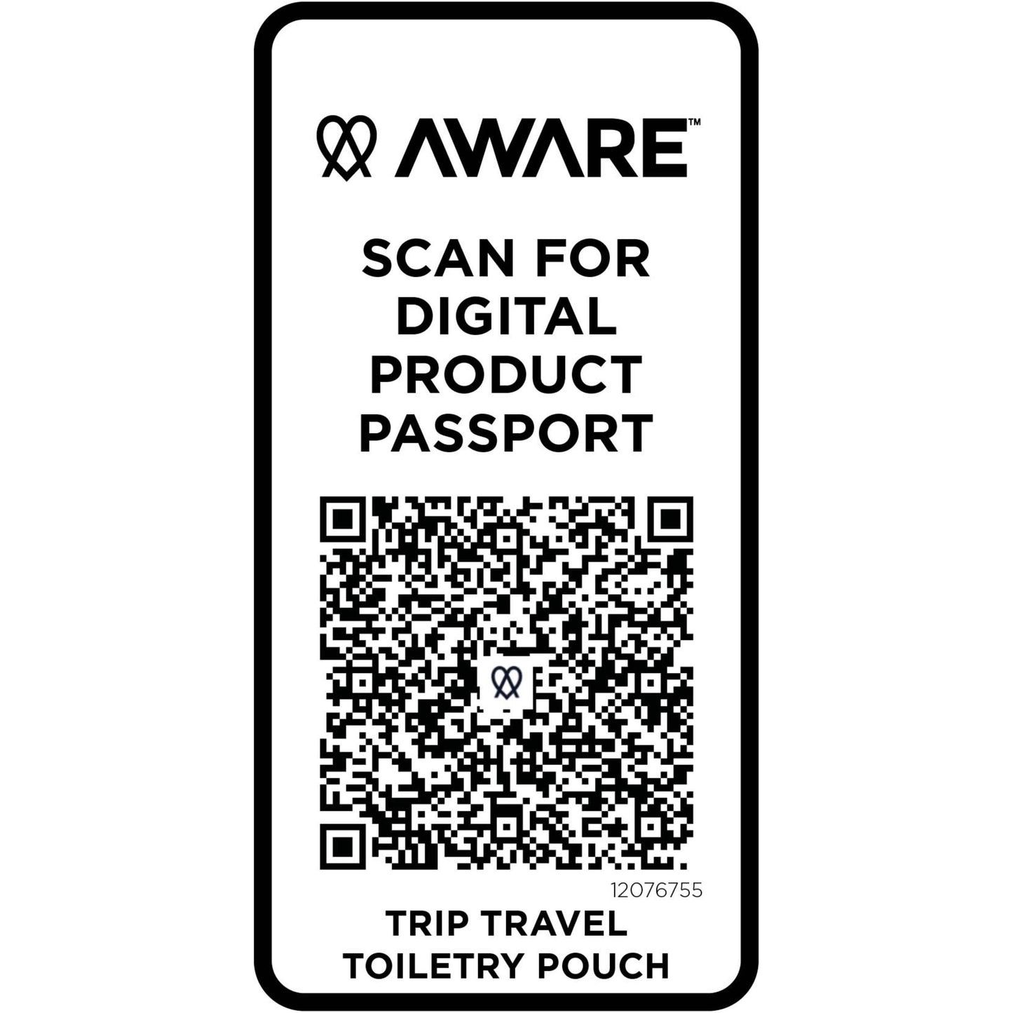 Trip Aware™ necessär av återvunnet material på 2 l