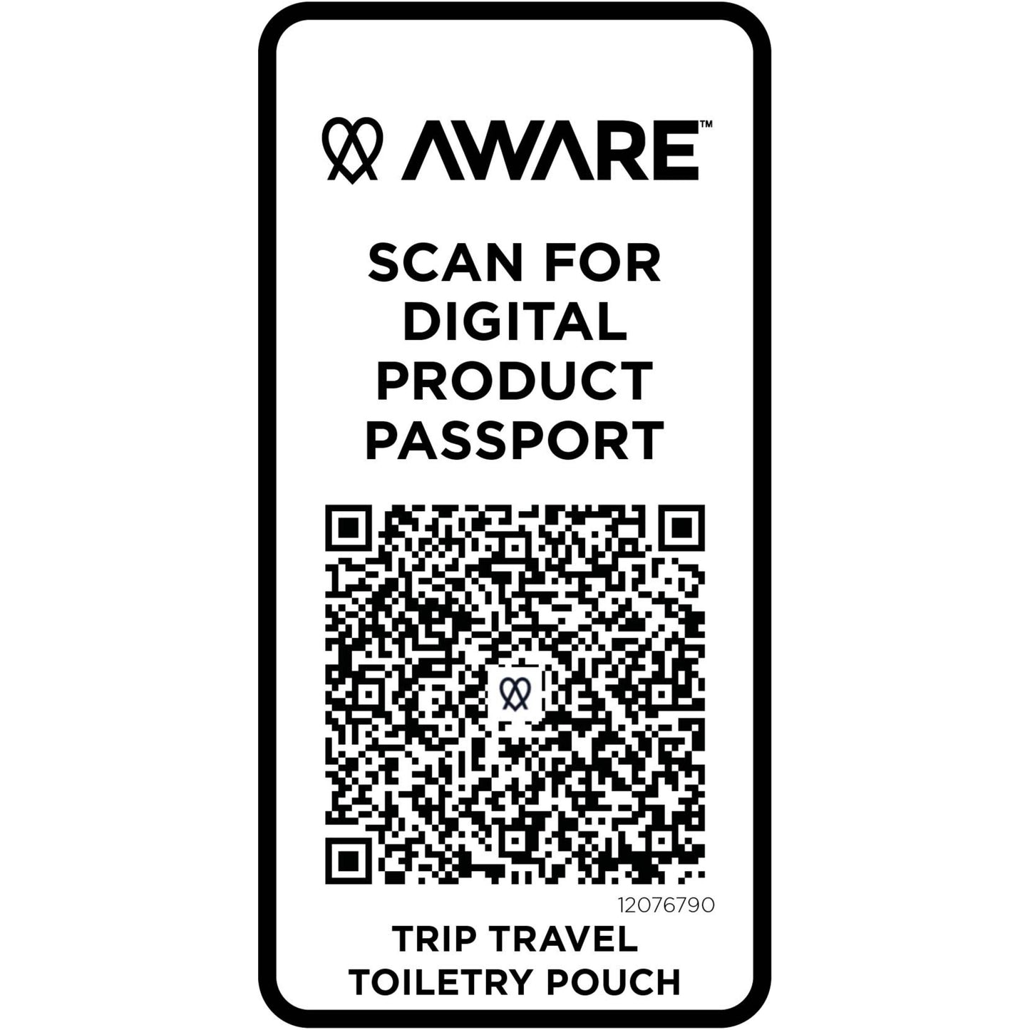 Trip Aware™ necessär av återvunnet material på 2 l