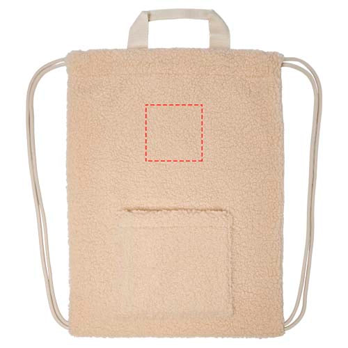 Bear gympapåse med dragsko av GRS-certifierat återvunnet sherpa-material, 9 l