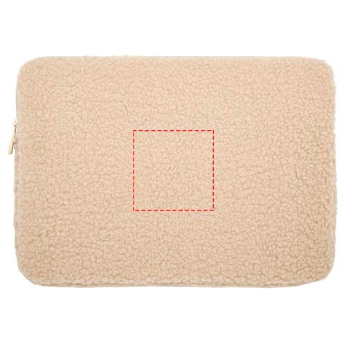 Bear 13" laptopfodral av GRS-återvunnen sherpa, 2 l