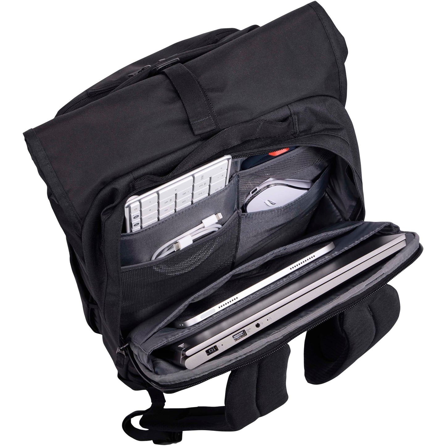 Case Logic Variate 17" expanderbar laptopväska med rullöppning av återvunnet material