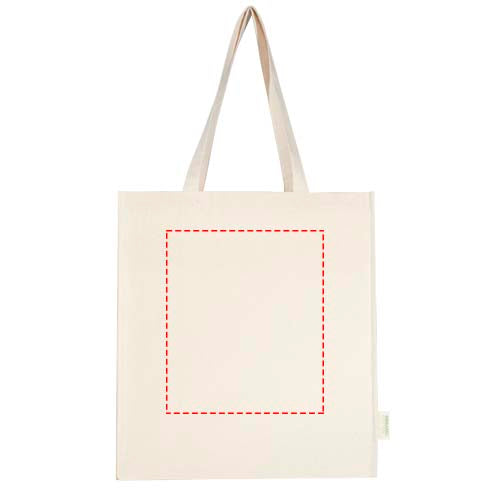 Odisha 180 g/m² tygväska av ekologiskt OCS-material med bälg, 14 l