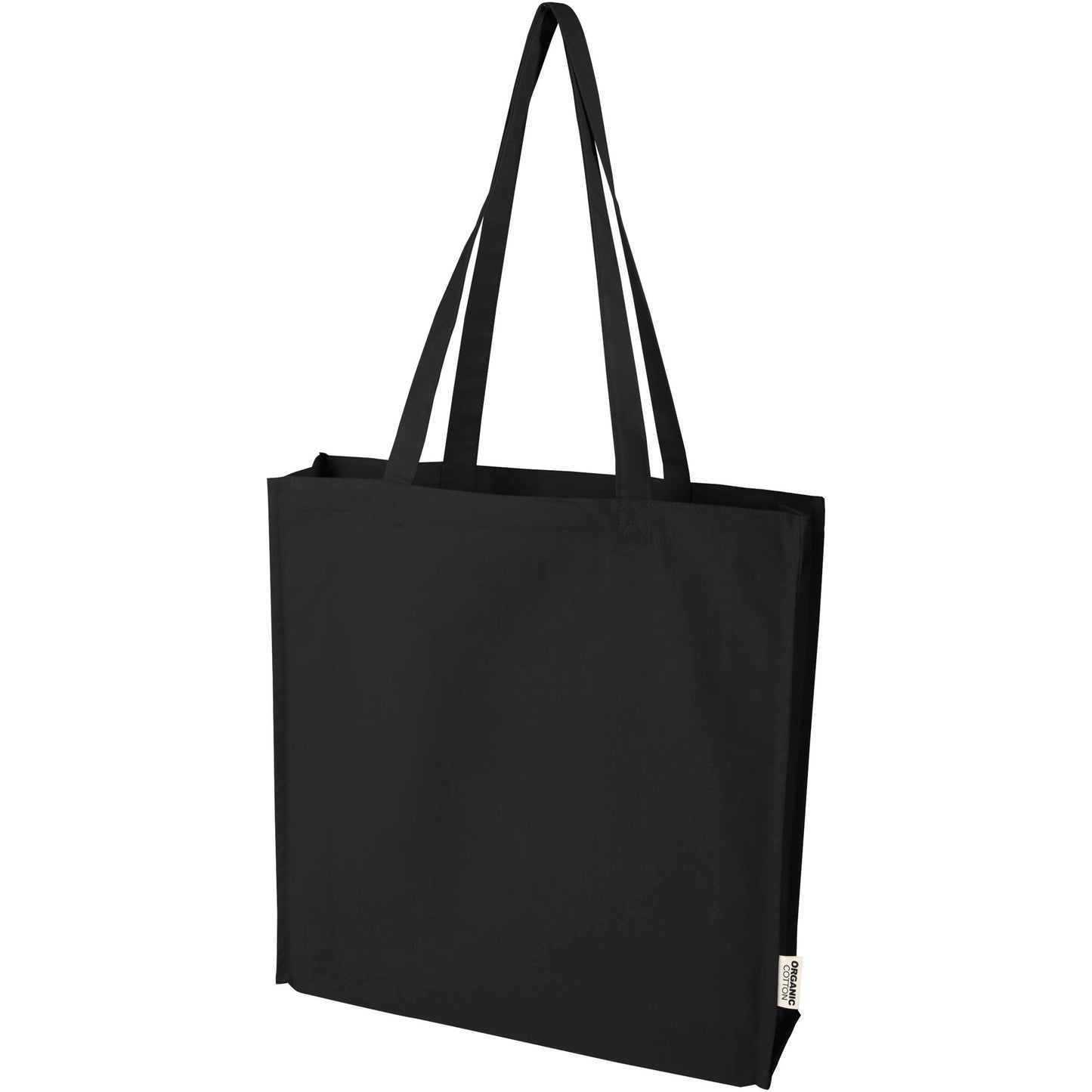 Odisha 180 g/m² tygväska av ekologiskt OCS-material med bälg, 14 l