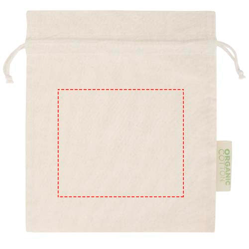 Odisha 140 g/m² presentpåse av ekologiskt OCS-material – 30 x 25 cm