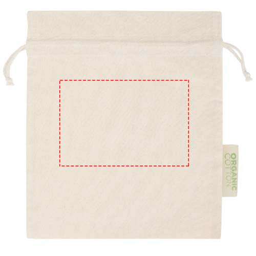 Odisha 140 g/m² presentpåse av ekologiskt OCS-material – 30 x 25 cm
