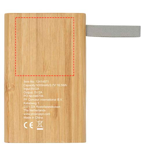 Tulda 5000 mAh powerbank bambu